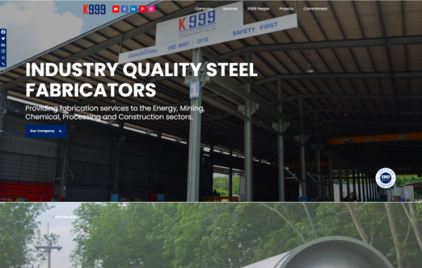 A Website for Australian & Thai fabrication company serving across the globe.
